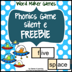 Word Maker Silent e FREEBIE