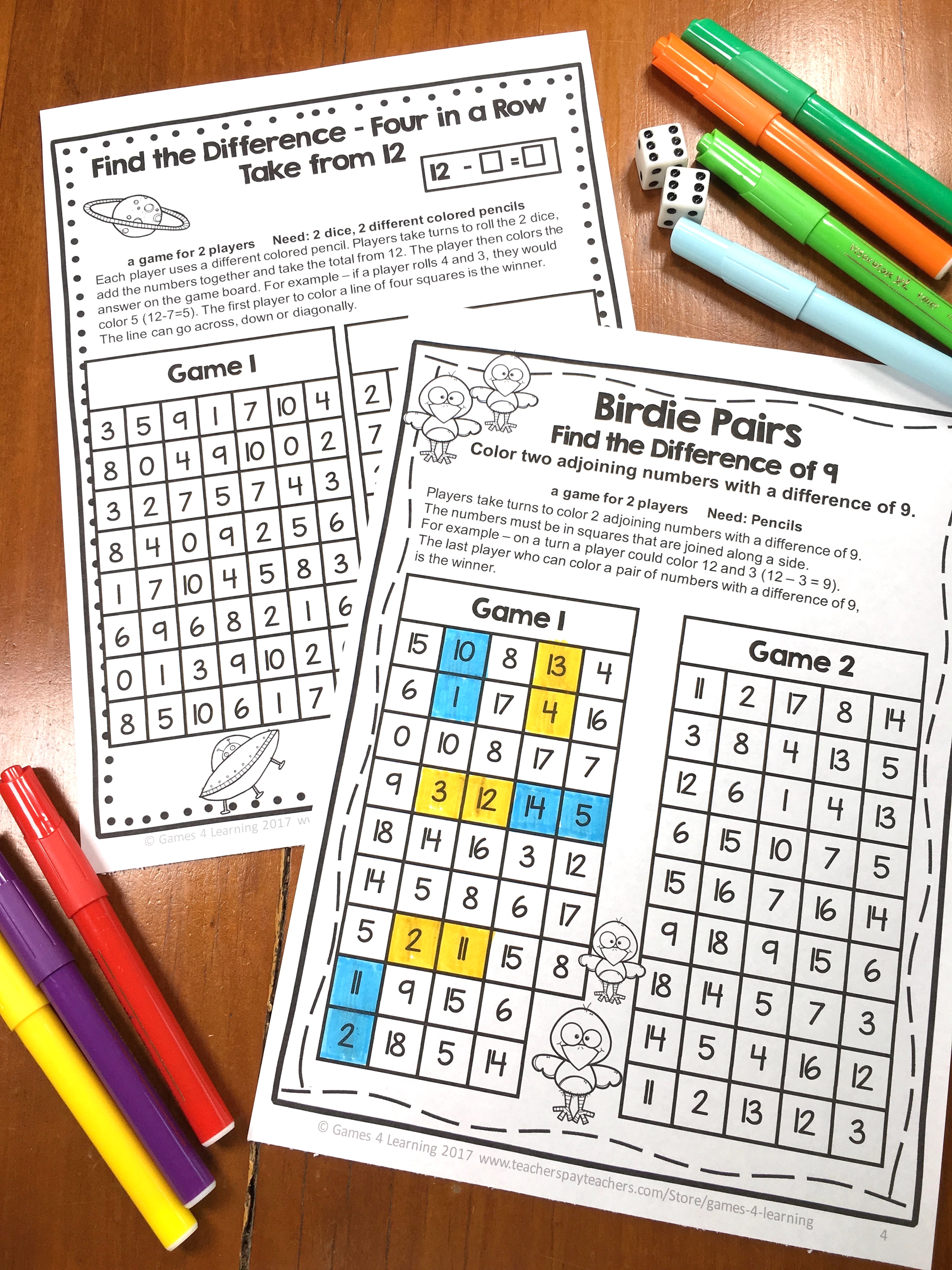 Fact Fluency Freebies for Addition and Subtraction