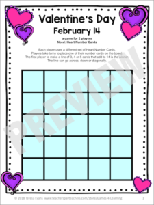 Valentine’s Day Math Games