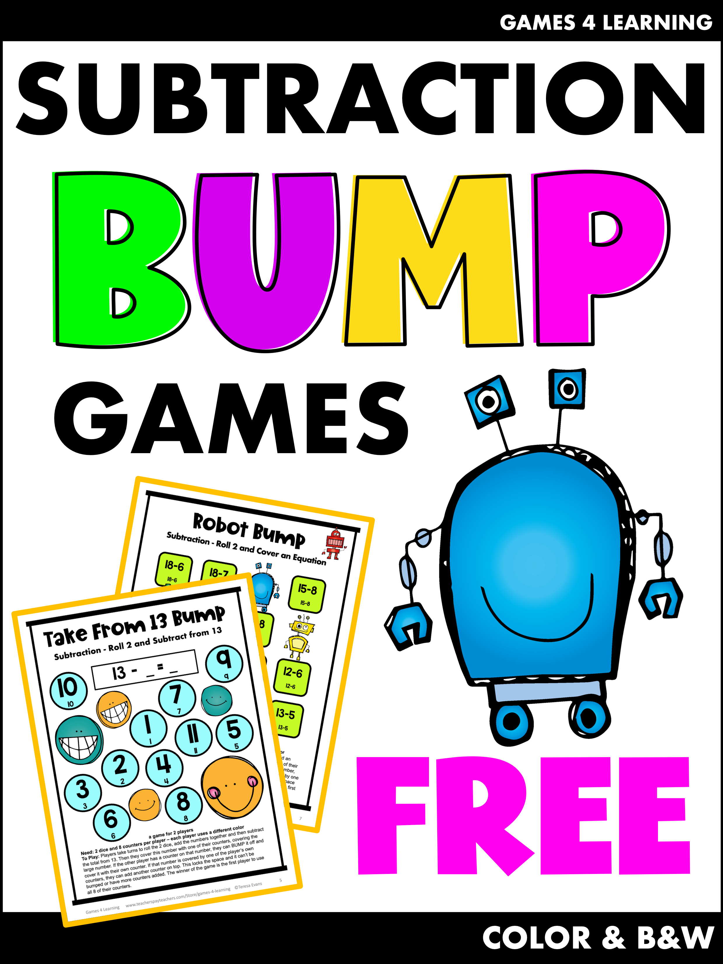Free Subtraction Bump Games