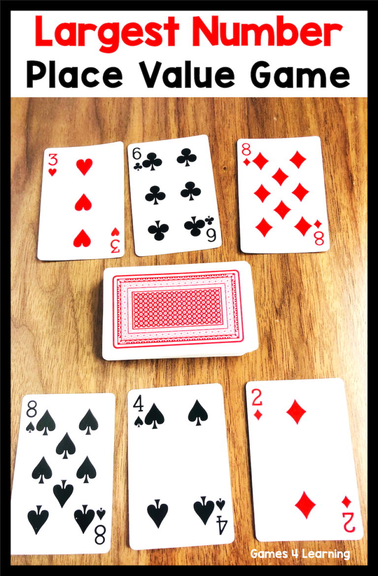 3rd Grade Math Games With Playing Cards